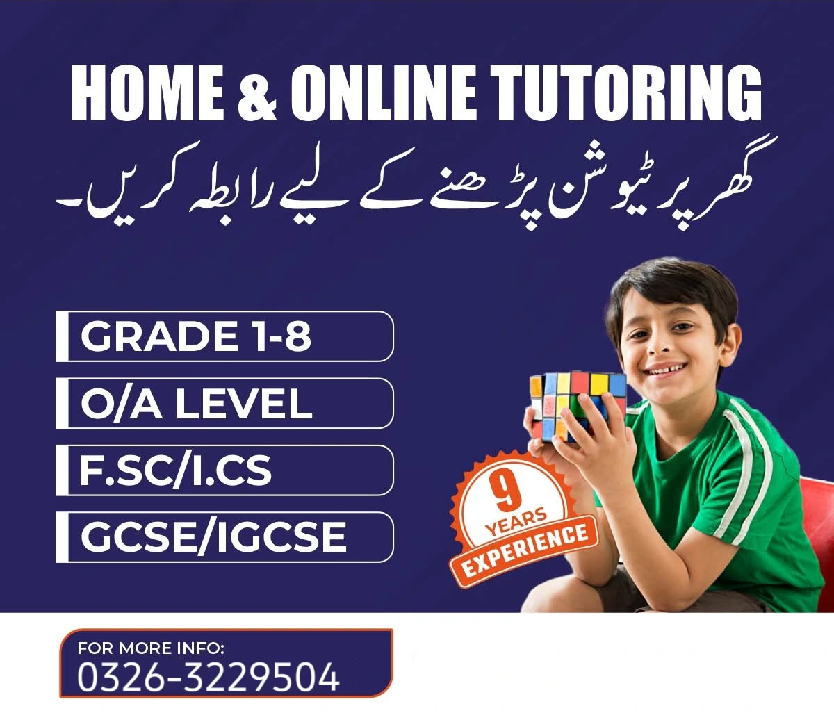 Personalized Home Tuition Services in Etihad Town Lahore Personalized home tuition in Etihad Town, Lahore, helps students learn according to their class, curriculum, and individual academic needs. Support includes Cambridge O/A Levels, IGCSE, Matric, FSc, and junior classes, with subject-focused lessons, revision, concept clarification, past paper practice, and structured examination preparation.